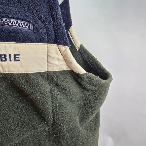 Vintage Abercrombie Fitch Vest Mens XL Blue Green Fleece Zip 90s Y2K Outdoors - Picture 4 of 11